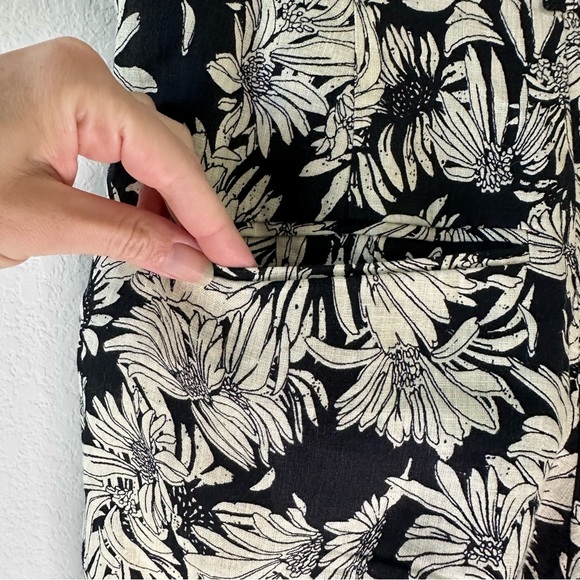 ANINE BING CARRIE WOMEN BLACK FLORAL SHORT US 2/EUR 32 - Picture 8 of 8